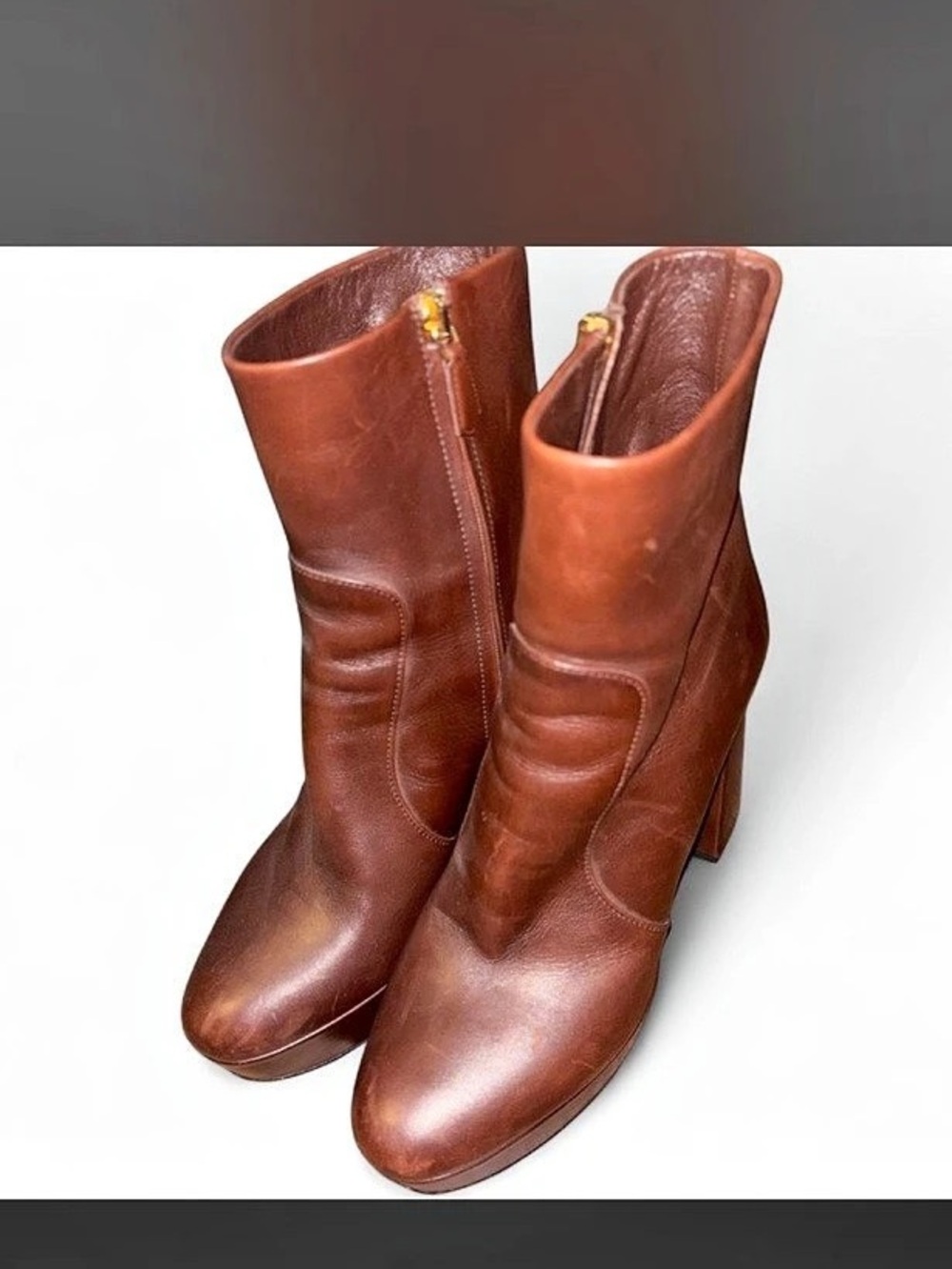 Prada Brown Heeled Boots